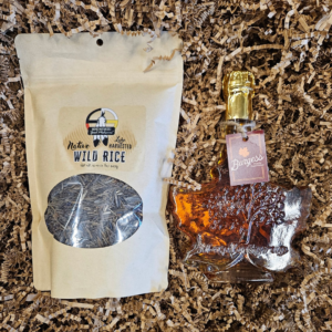 Taste.of the North Gift Box: Local Wild Rice by Native Wise, Pure maple sugar from Burgess Family Sugarhouse of Duluth